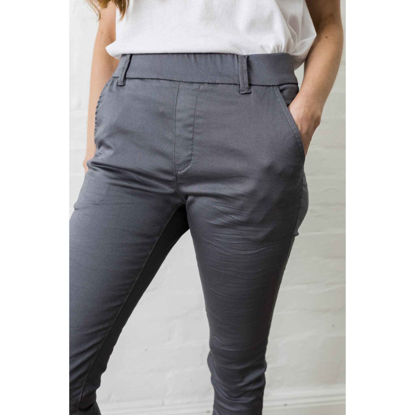 Bevy-Flog Dafna Pant | Light Grey Spot