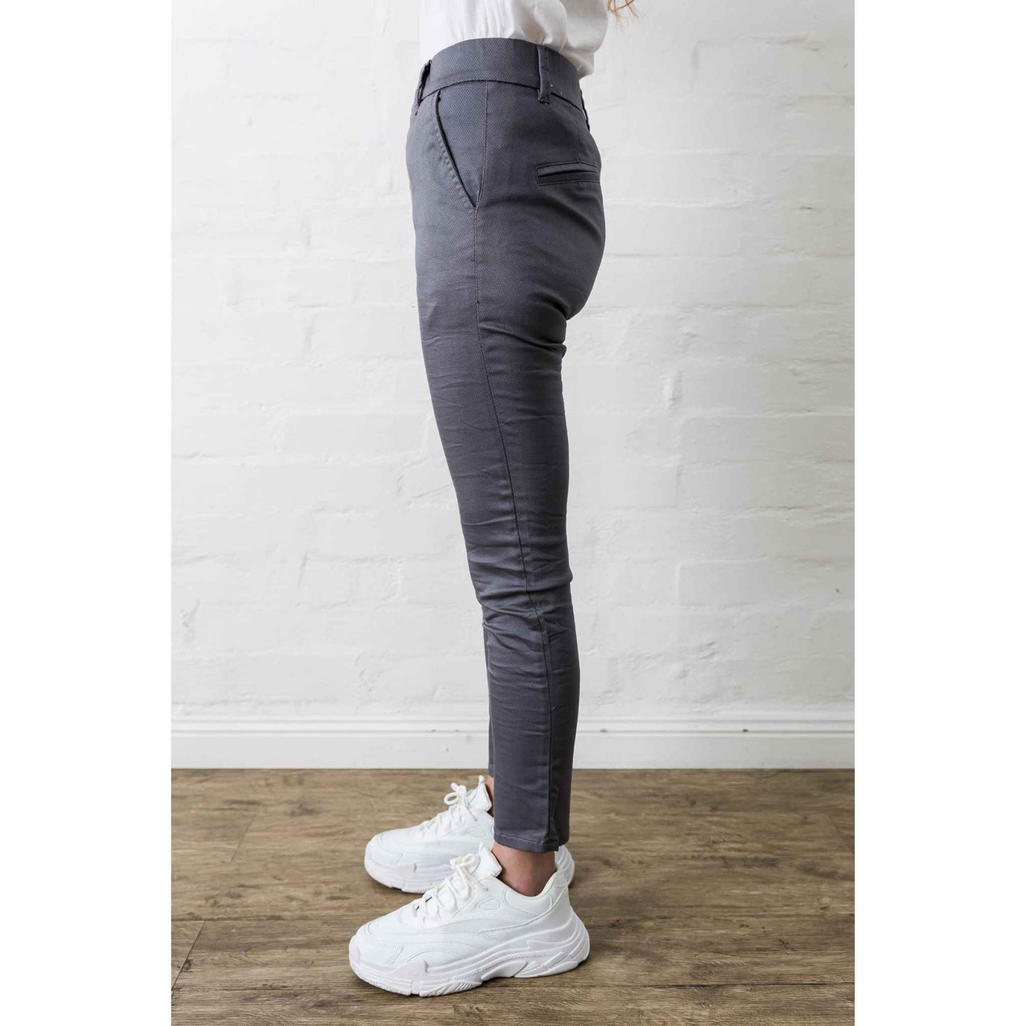 Bevy-Flog Dafna Pant | Light Grey Spot