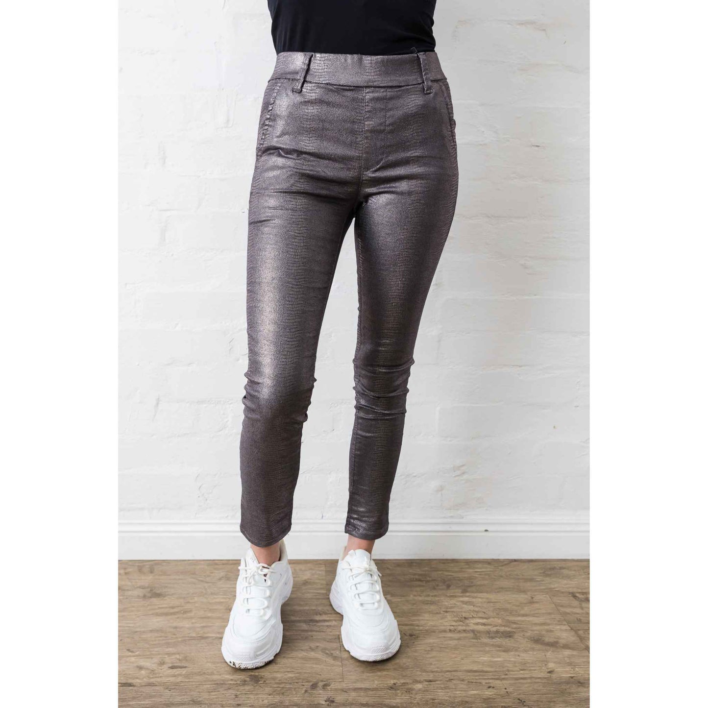 Bevy-Flog Dafna Pant | Metallic Snake Print